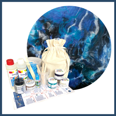 Resin Art Gift Pack - Opaque Ocean Blues