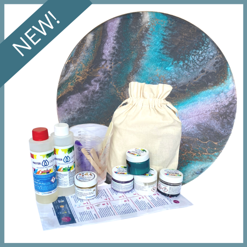 Resin Art Gift Pack - Teal Quartz Pearlescent